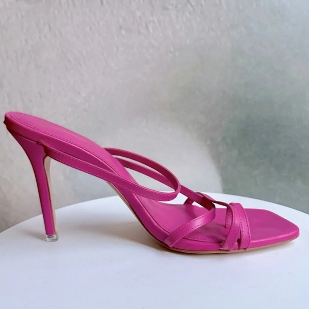 🌸BLACK SUEDE STUDIO🌸 Cindy Strappy Stiletto Slide Sandals Size: 39.5